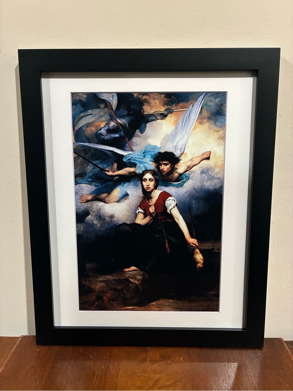 Joan of Arc Eugene Thirion Framed Print 12x15 Feminist Witch Black Wall Art